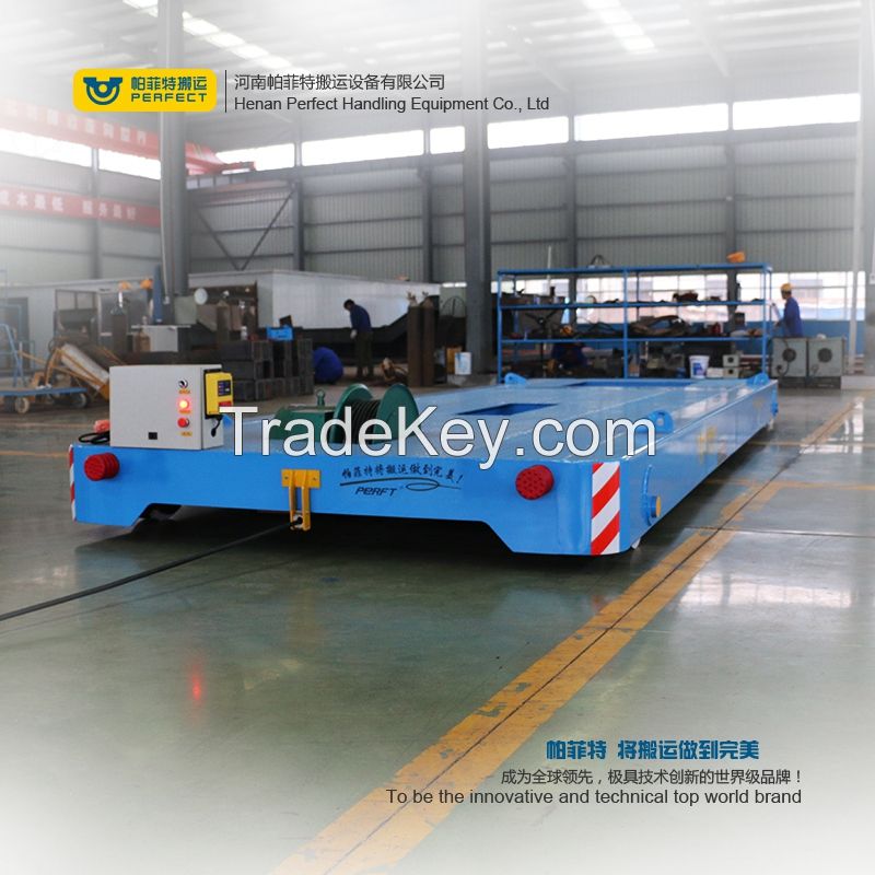 Electric transfer Carts Rail Transfer Trolley For Steel Mill