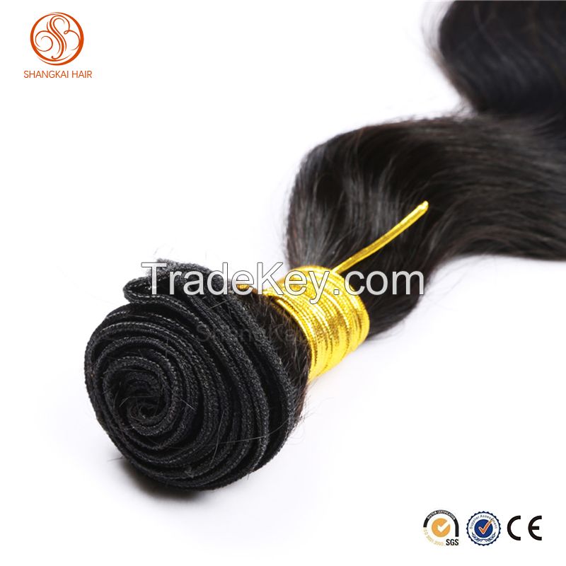 Human Hair 100% body wave hair weft  Lace Closure Lace Top Closure