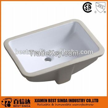 Rectangular ceramic sink, ceramic sanitary ware