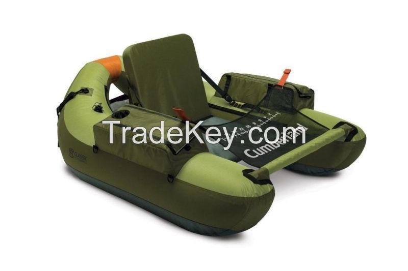 Cumberland Inflatable Fishing Float Tube Boat Raft Backpack Camping Outdoors 