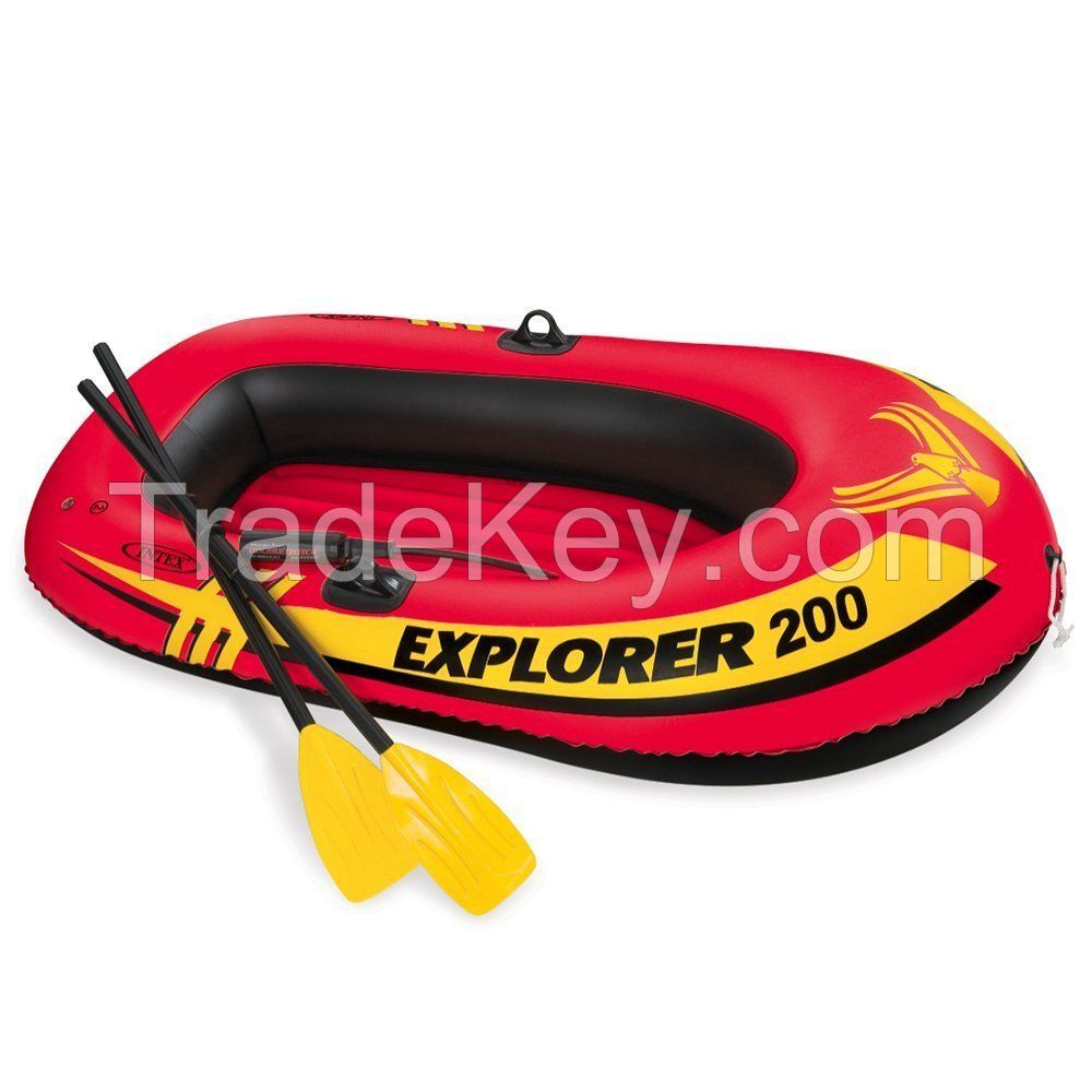 Inflatable Boat Beach Lake Pool Air pump Oars 