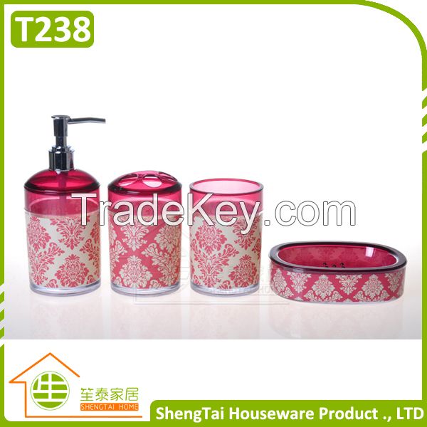 Modern Baroque Style Geometric Patterns Design Unique Bathroom Set