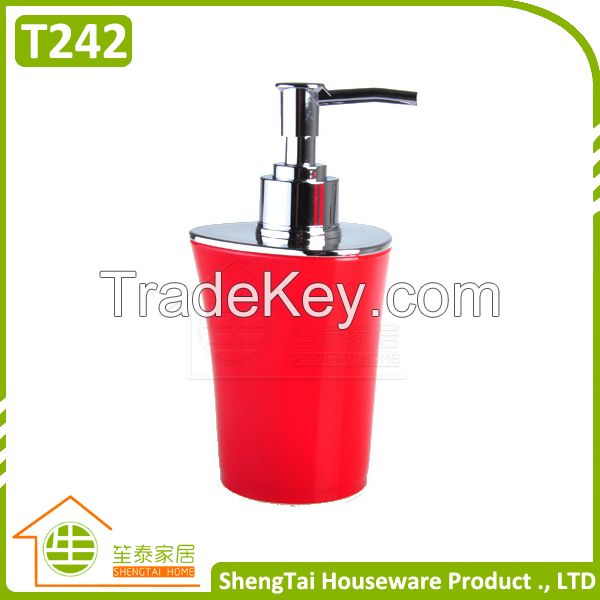 Fashion Bright Color Irregular Metal And Plastic Bathroom Fittings Set