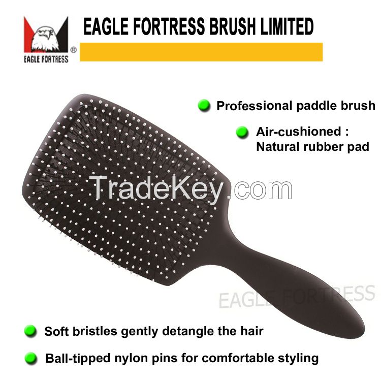 Large Paddle Brush Nylon Bristles with Ball tip