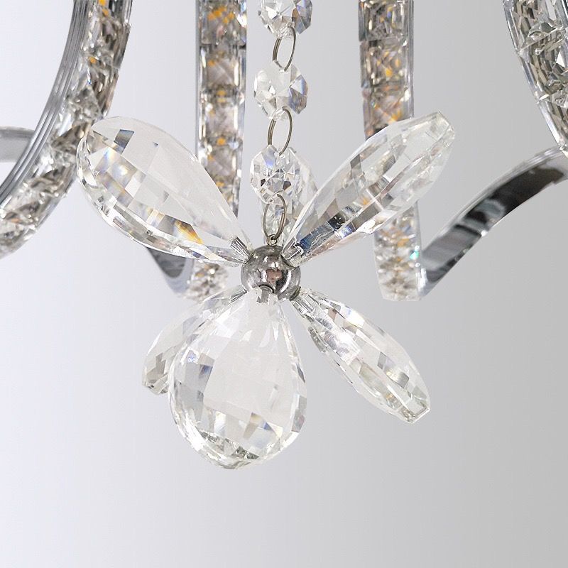 Five-head crystal ceiling light