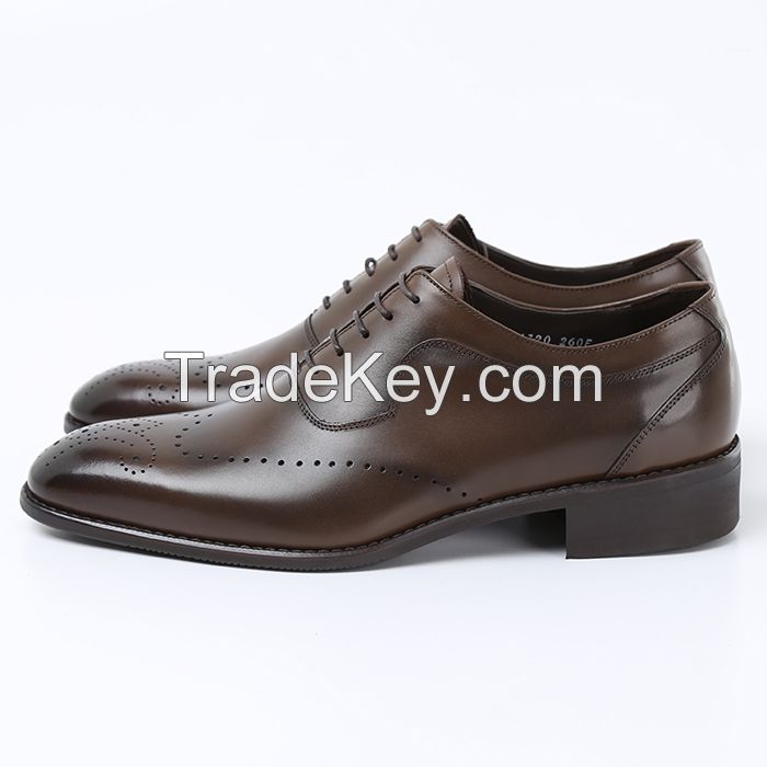 Man's genuine leather dress shoes, business shoes, casual shoes, nice quality shoes, bespoke