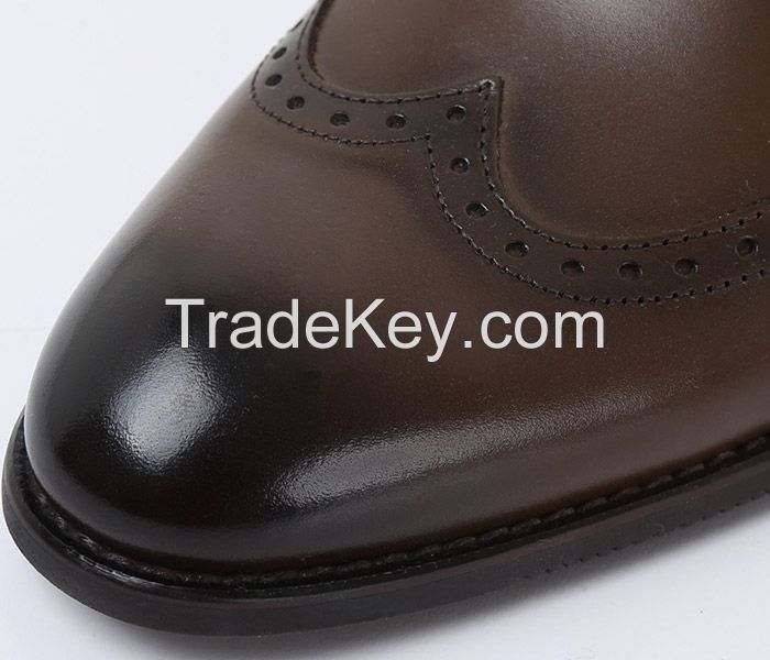 Man's genuine leather dress shoes, business shoes, casual shoes, nice quality shoes, bespoke