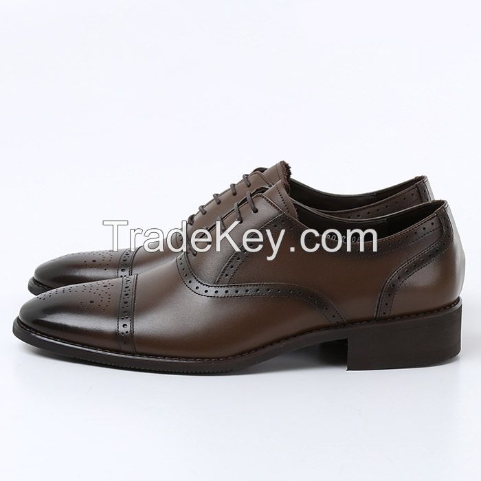 Man's genuine leather dress shoes, business shoes, casual shoes, nice quality shoes, bespoke