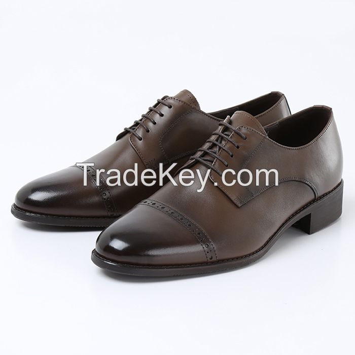 Man's genuine leather dress shoes, business shoes, casual shoes, nice quality shoes, bespoke