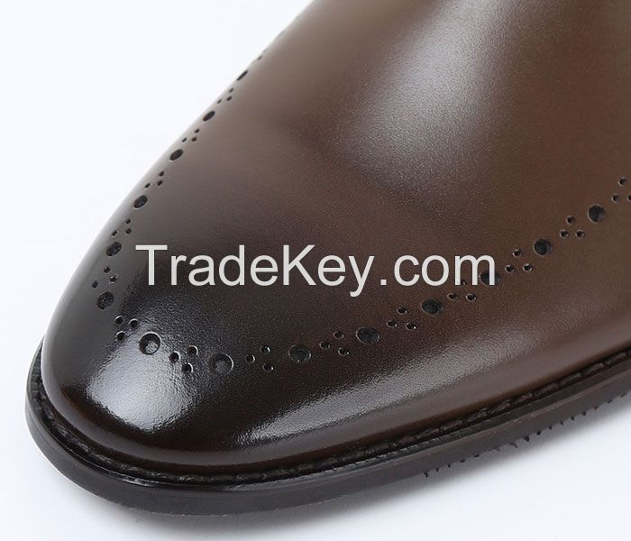 Man's genuine leather dress shoes, business shoes, casual shoes, nice quality shoes, bespoke