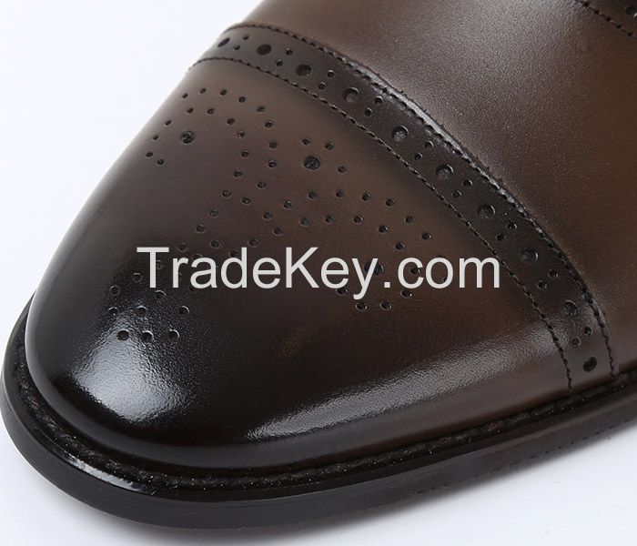 Man's genuine leather dress shoes, business shoes, casual shoes, nice quality shoes, bespoke