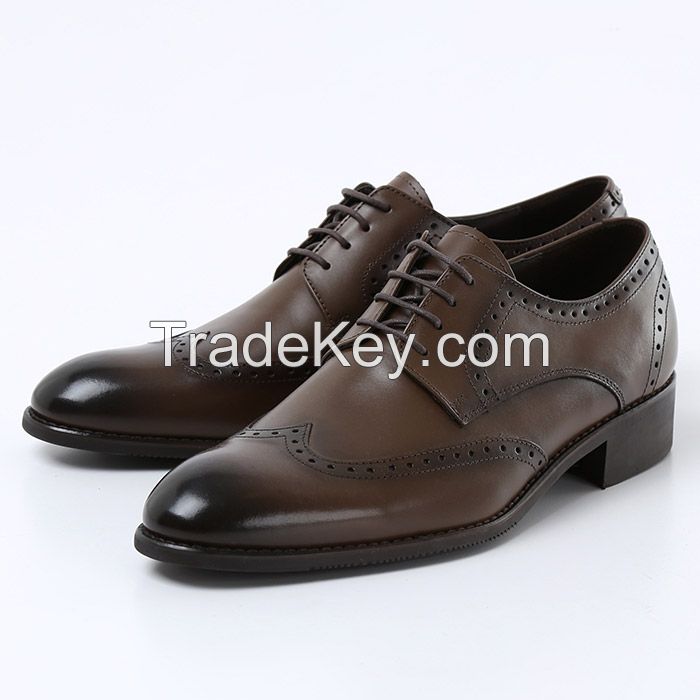 Man's genuine leather dress shoes, business shoes, casual shoes, nice quality shoes, bespoke