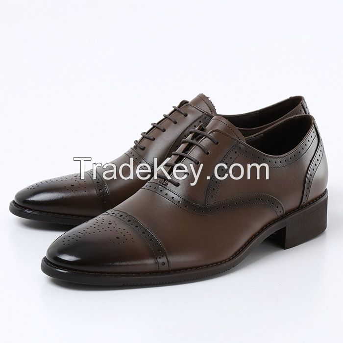 Man's genuine leather dress shoes, business shoes, casual shoes, nice quality shoes, bespoke