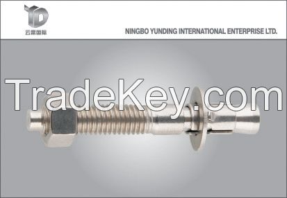 Good Stainless Steel Wedge Anchor with One Clip