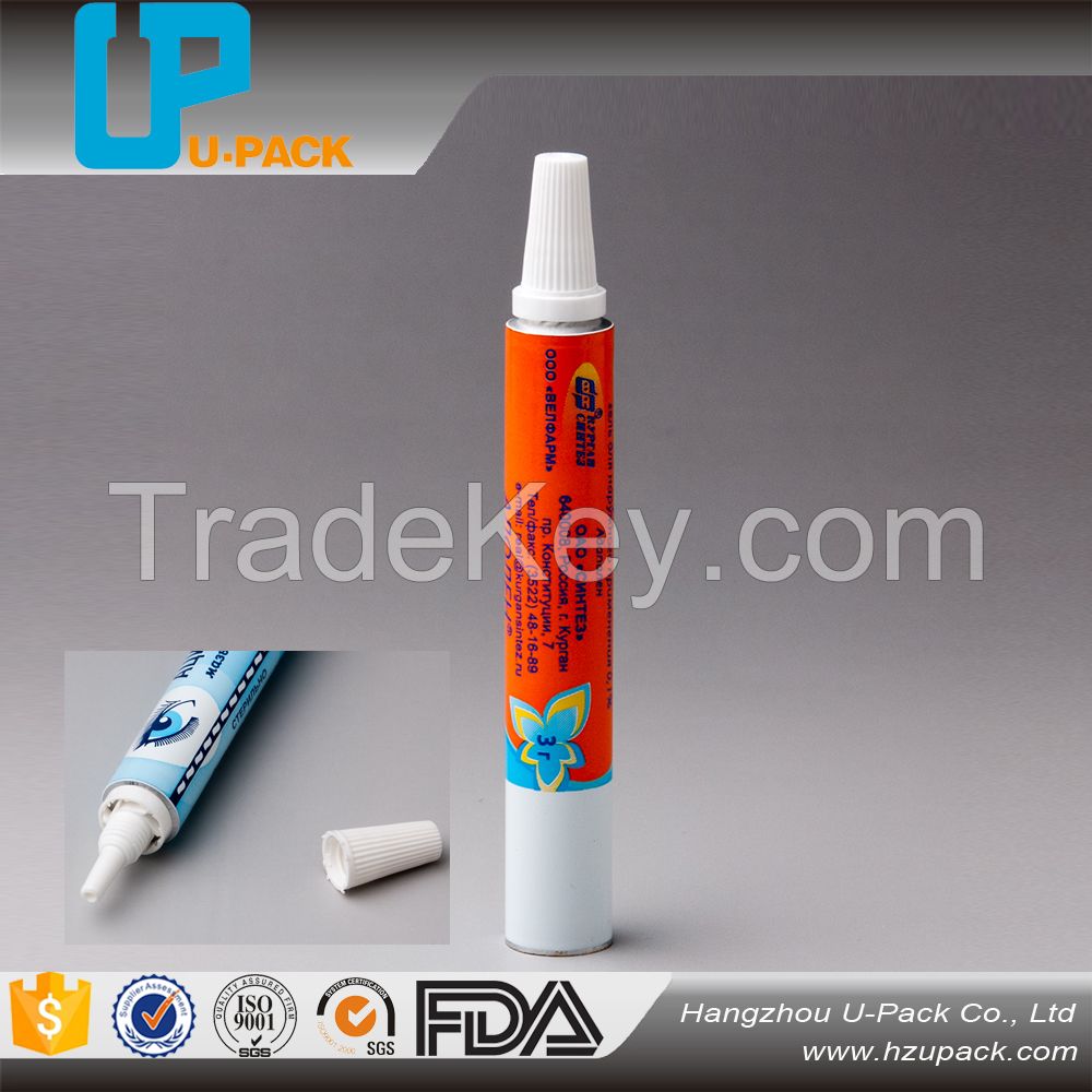 Aluminum Collapsible Tube for food grade, oitment , hair dye packaging