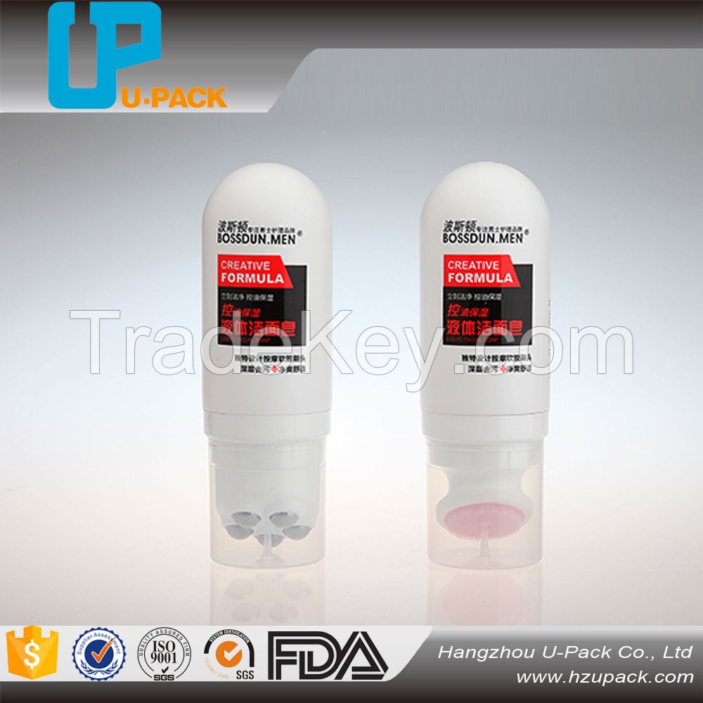Plastic HDPE body lotion and shampoo bottle