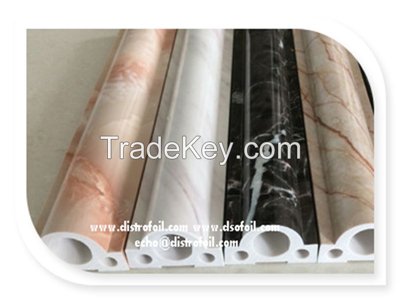 China wood grain or marble decorative foil for pvc,PS,ABS