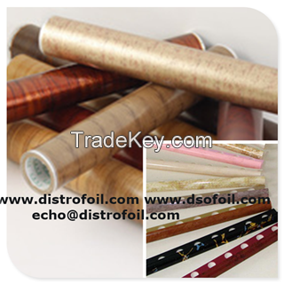 China wood grain or marble decorative foil for pvc,PS,ABS