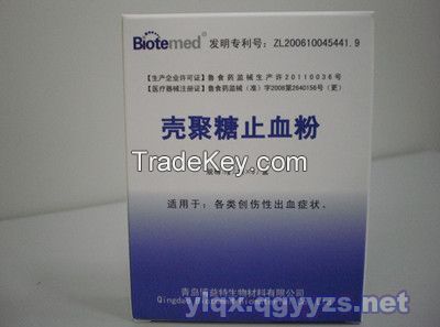 Chitosan used for medicines