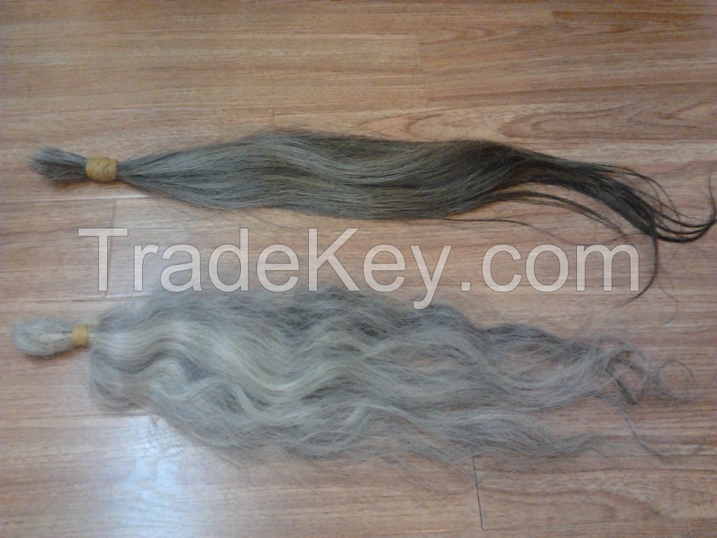 VIETNAMESE 100% NATURAL GREY REMY HUMAN HAIR NO TANGLE NO SHEDDING