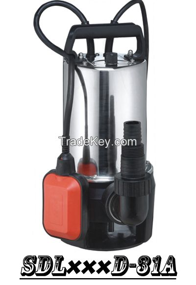 (SDL400D-31A) Stainless Steel Cheapest Price Garden Submersible Pump with Float Switch for Dirty Water