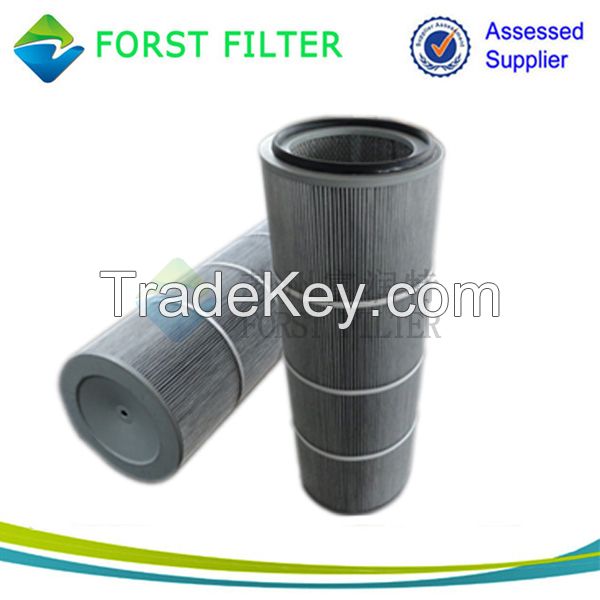 FORST Industrial Air Dust Deep Pleated Polyester Filter Cartridge Supplier