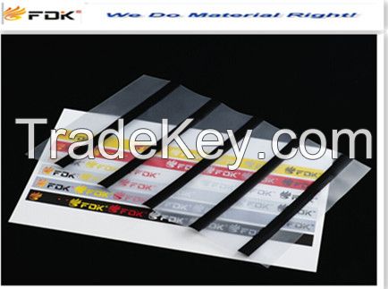 pvc coated overlay with magnetic strip