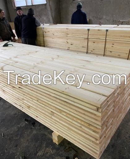Pitch Pine/ Southern Yellow Pine Sawn Lumber, 25 mm