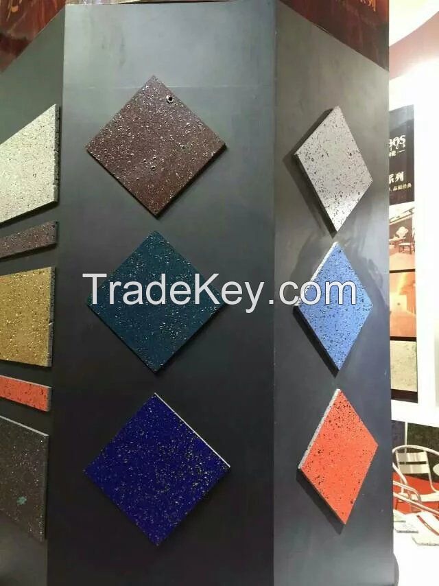 different color 30*30 natural stone hexagon floor valcanic rock bar hotel ktv exclusive shop coffee tea cloth shop wall and floor decoration