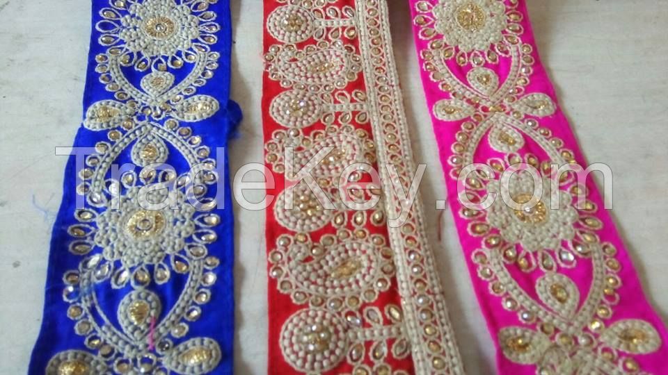 Embroidery Laces, Embroidery Buttas, Embroidery  Ladies dress Necks