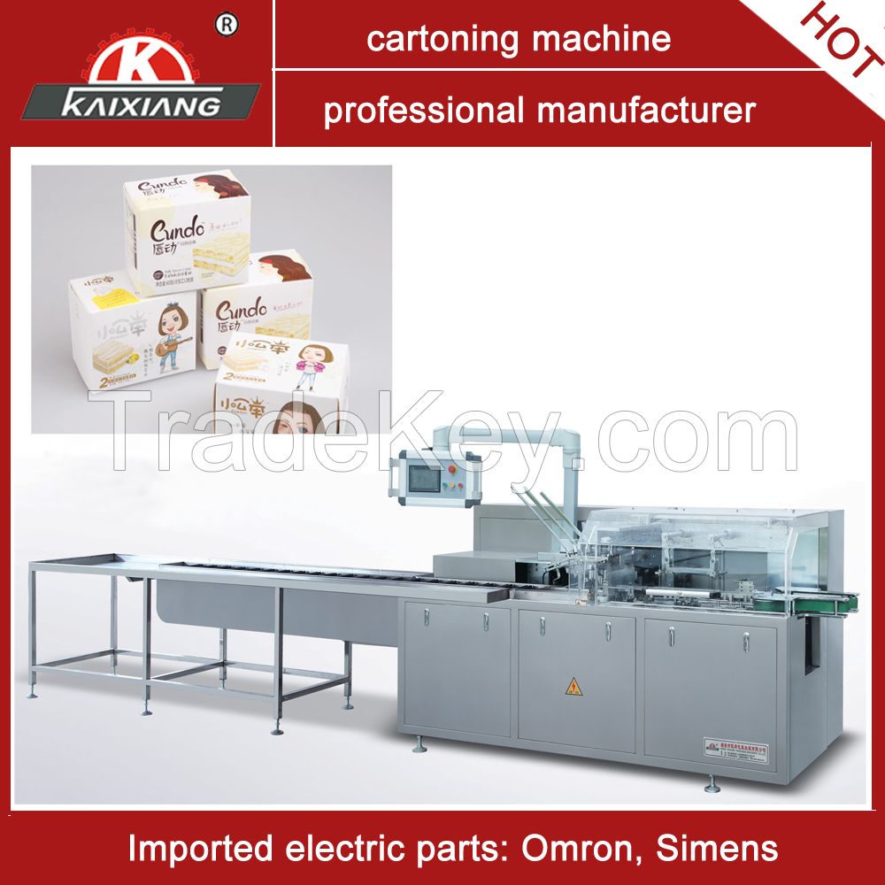 Automatic Cartoning Machine for food box packaging device