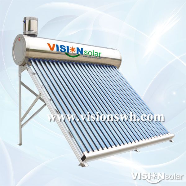 Vision Solar Compact Non Pressure Vacuum Tube Solar Water Heater