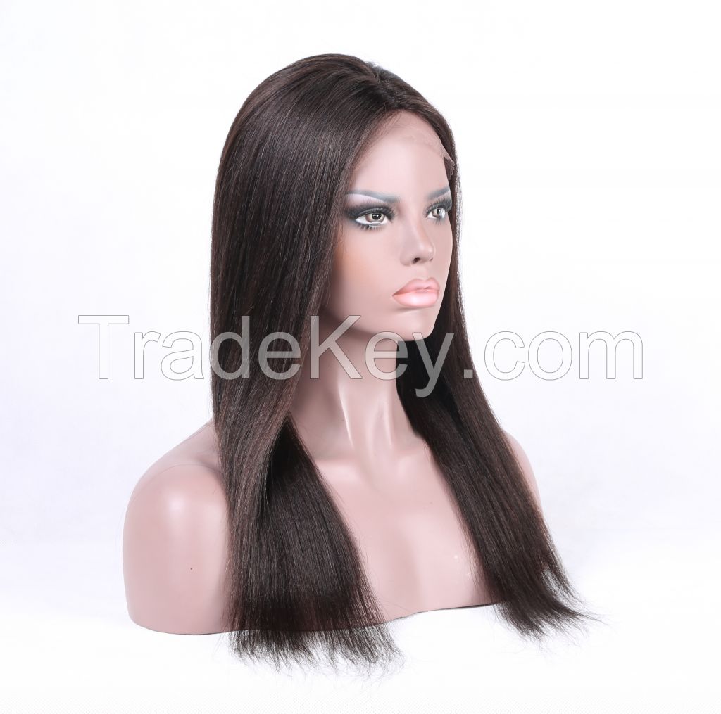 Silky Straight Human Hair Lace Front Wig