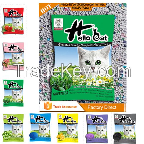 2016 hot sales bentonite cat litter