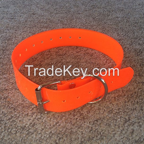 2'' wide Durable TPU hunting dog collar made from TPU coated nylon webbing