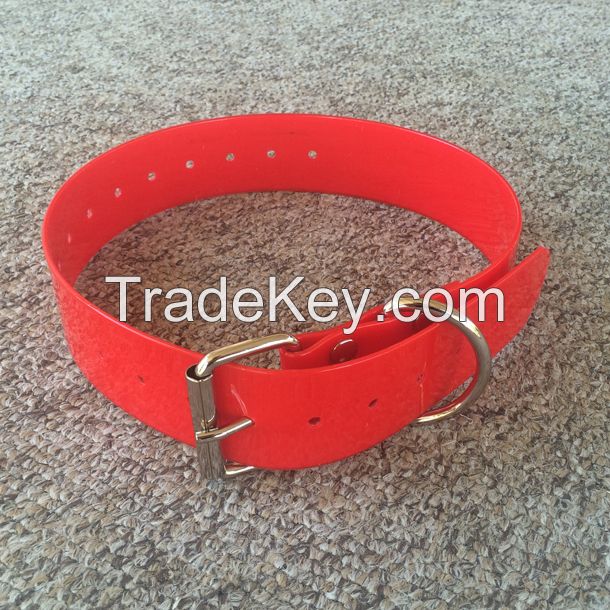 2'' wide Durable TPU hunting dog collar made from TPU coated nylon webbing