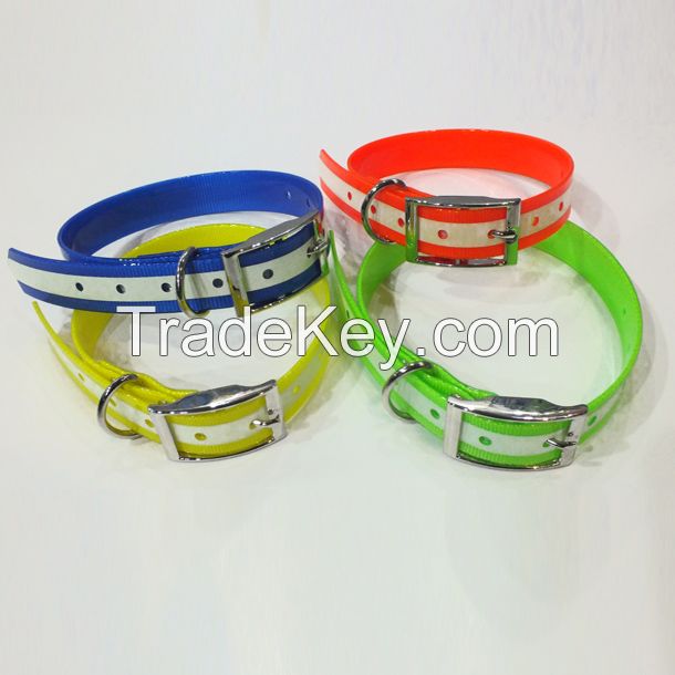 Glowing in the dark polyurethane dog collar TPU