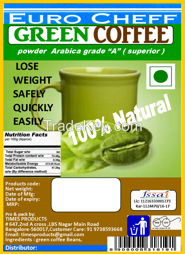 GREEN COFFEE POWDER