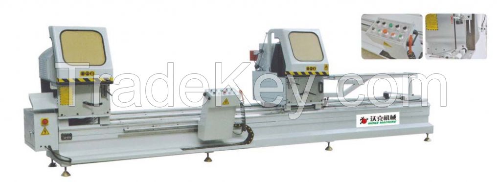 Aluminum window door double-head cutting saw