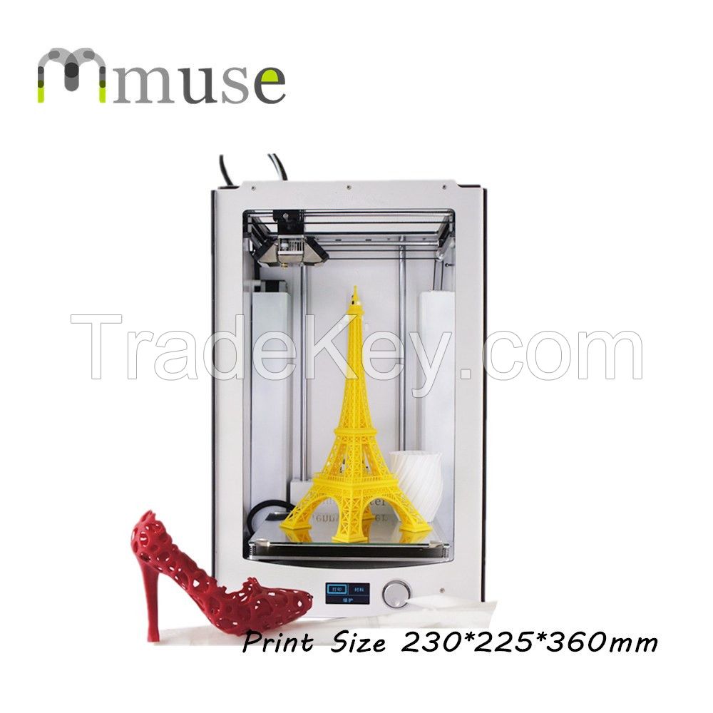 Fast Prototyping Heatbed Big 3D Printer Machine with 230*225*360mm Build Size