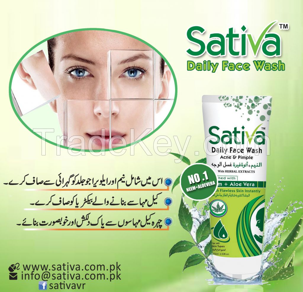 Sativa Acne & Pimple Face Wash