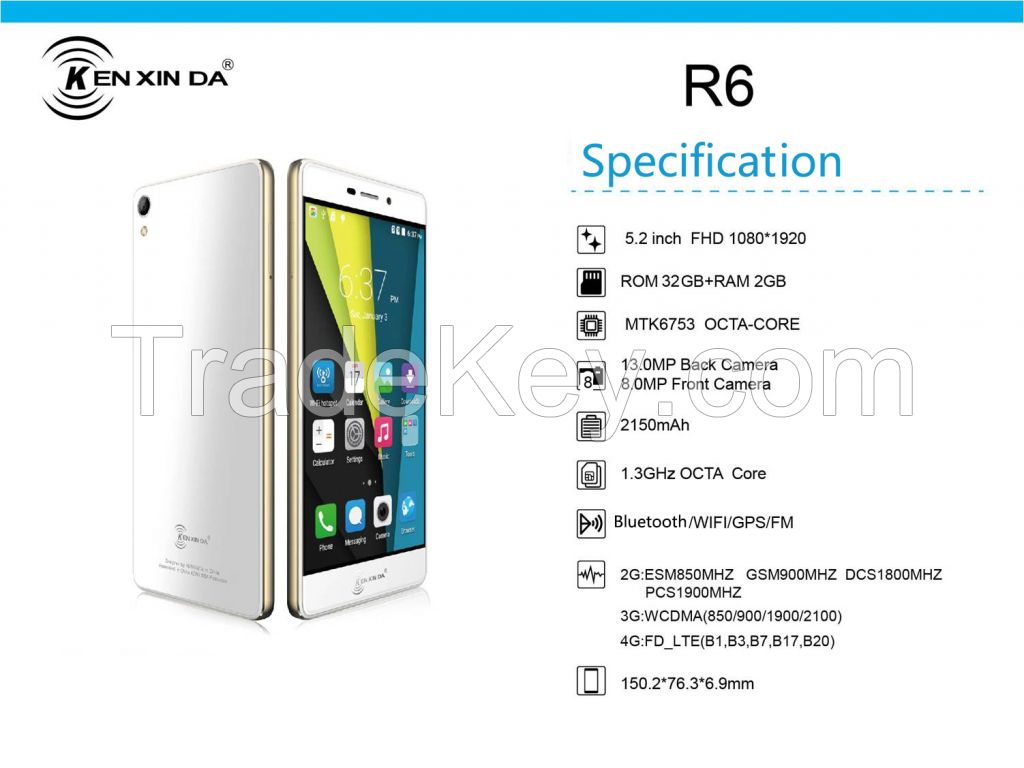 Kenxinda 5.2'' ultra slim smart phone R6