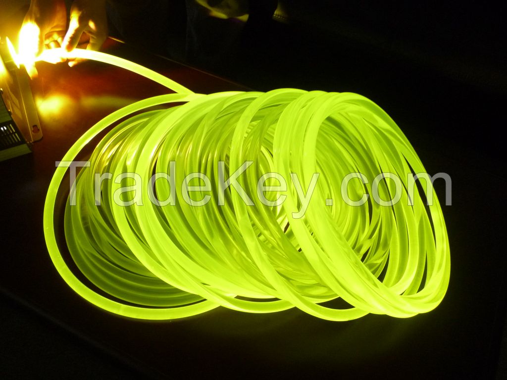 free sample Bule side  glow optical fiber for lighting