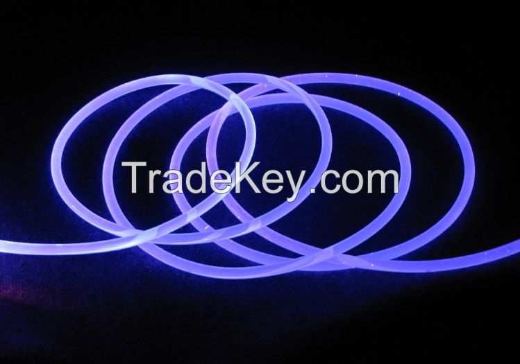 free sample Bule side  glow optical fiber for lighting