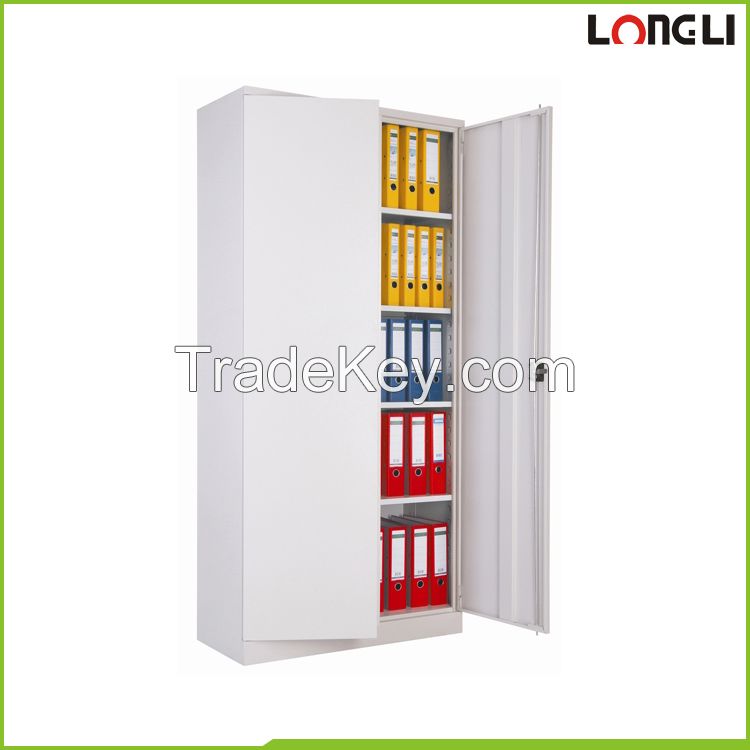 Durable steel powder coating 2 swing door filin cabinet