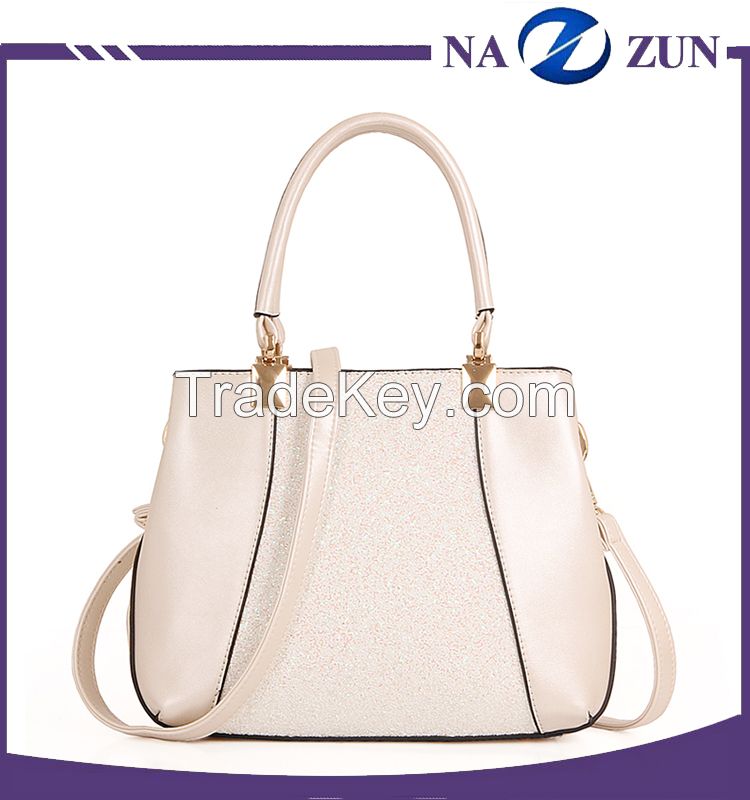  Fashion Elegant Sequins PU Lady Handbag Cube Bag