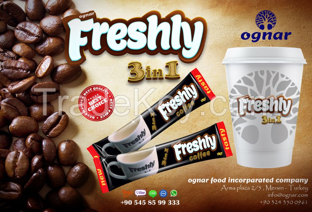 Ognar Freshly 3 in 1 Coffee