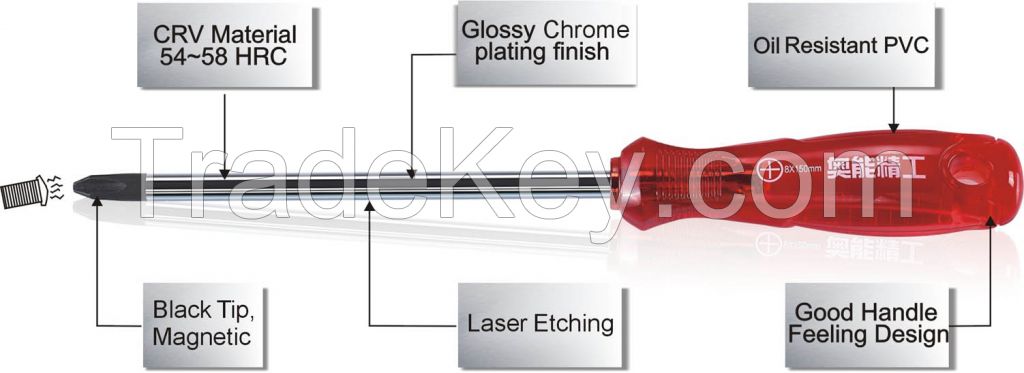 New Crystal PVC Screwdriver