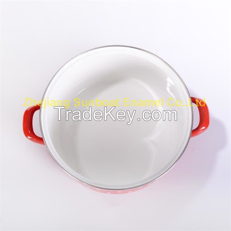 Enamel Casserole SS Rim with Cover