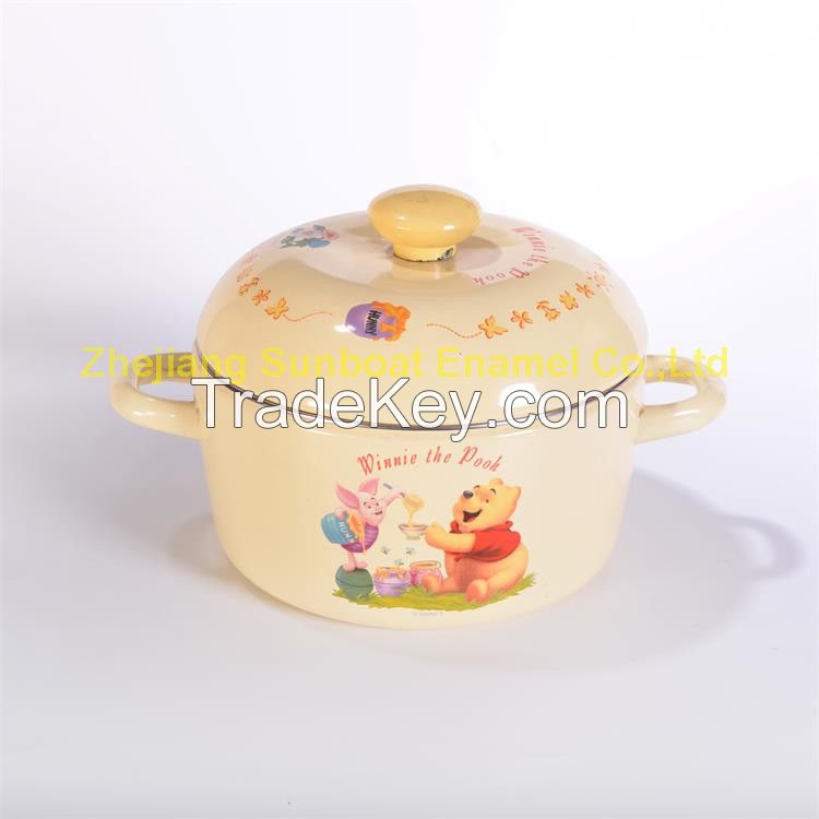 Enamel Casserole SS Rim with Cover